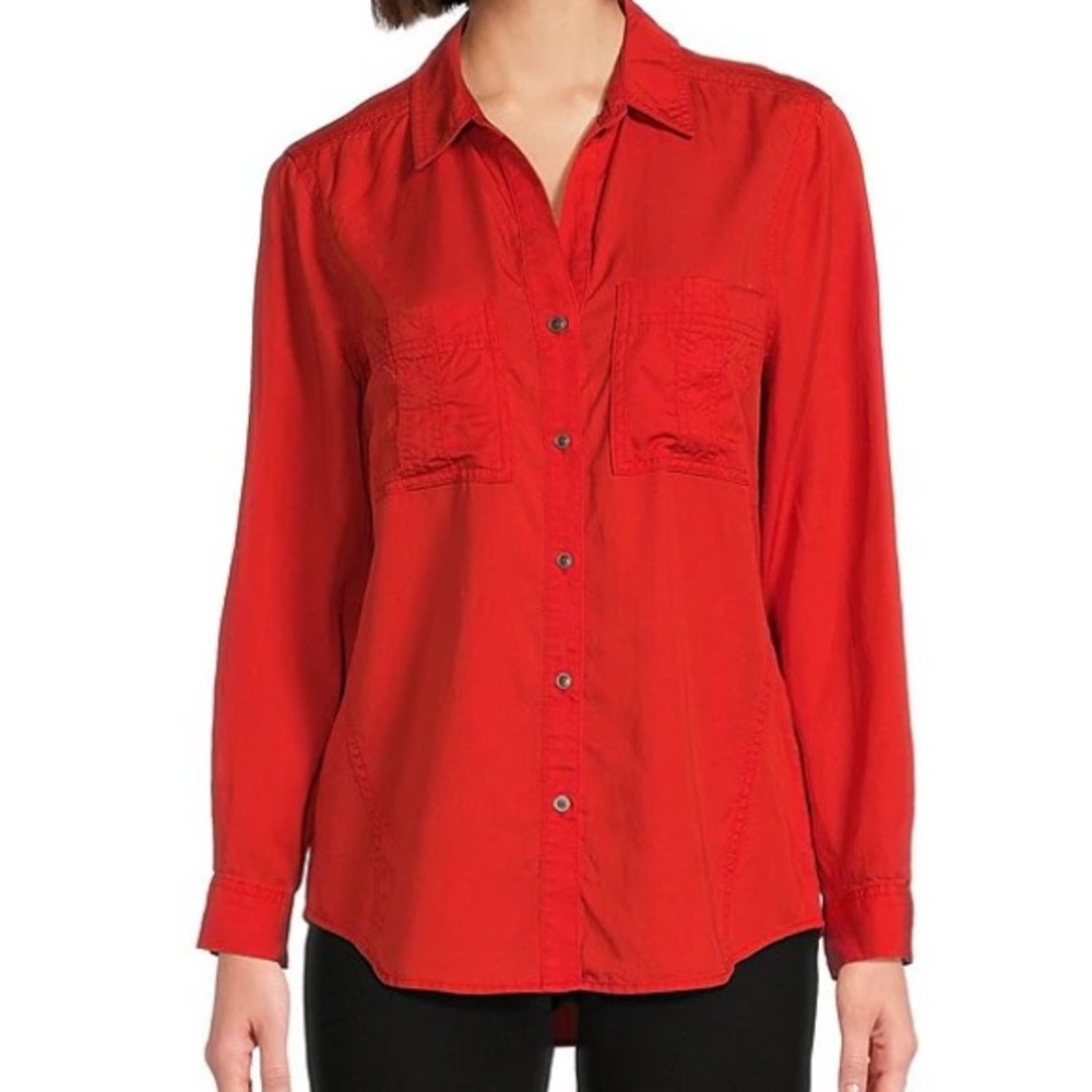 Banana Republic Rust Red Button Down